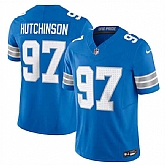 Men & Women & Youth Detroit Lions #97 Aidan Hutchinson Blue 2024 F.U.S.E. Vapor Limited Stitched Jersey,baseball caps,new era cap wholesale,wholesale hats